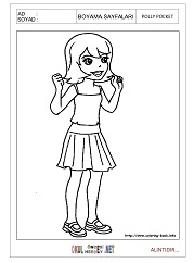 Polly Pocket boyama sayfaları